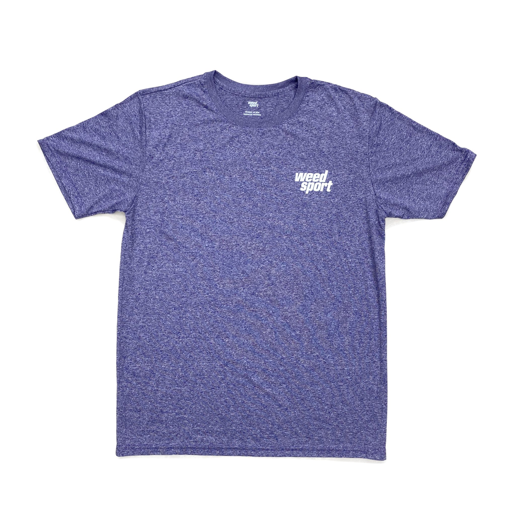 Weed Sport Performance Workout Tee (Purple) - CBD Sport Products